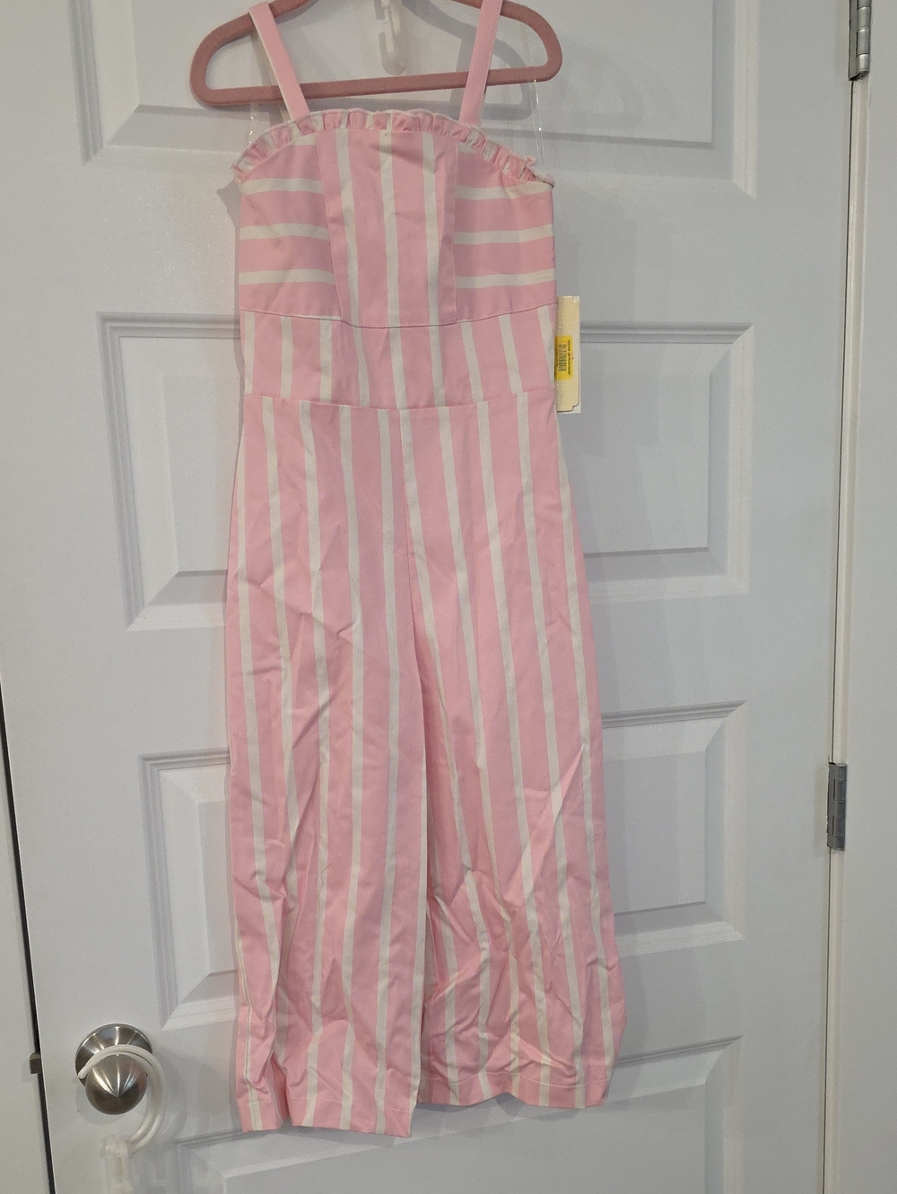 *BNWT* GB girls Pink & White Striped Jumpsuit